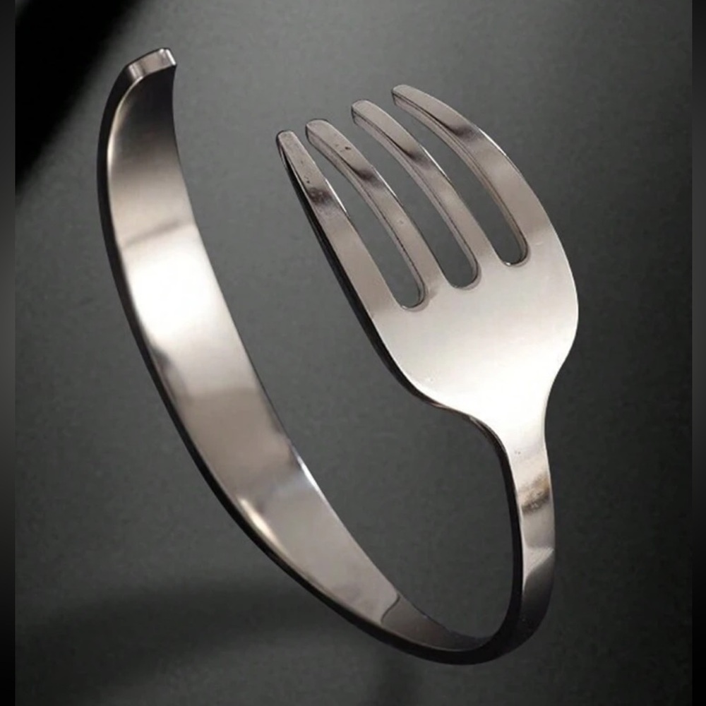 Silver Fork Novelty Bracelet - Picture 3 of 3